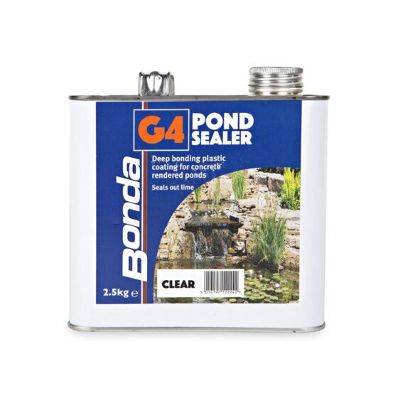 Bonda G4 Clear Pond Sealer 2.5KG – Waterproof Coating for Ponds, Concrete & Stone Surfaces