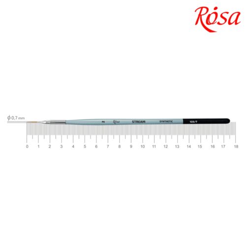 Rosa Gallery Synthetic Round Stream 123/7 No.2 Brush – Perfect for Fine Detailing