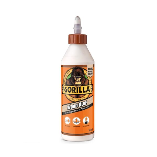 Gorilla Wood Glue 532ml – Strong, Water-Resistant Adhesive for Wood Bonding