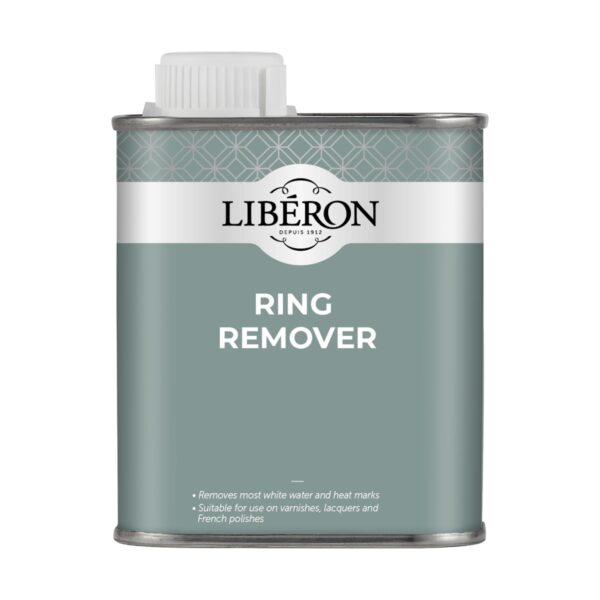Liberon Ring Remover 125ml – Removes White Water & Heat Marks from Polished Wood Finishes​