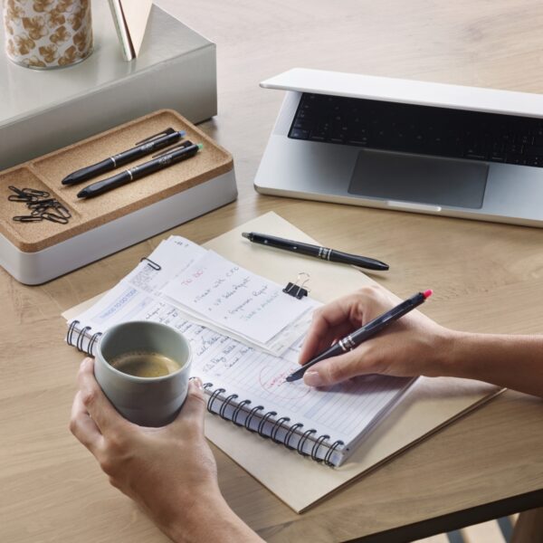 Pilot FriXion Ball+ Retractable 1 Black Pen – Medium 0.7mm, Erasable Ink & Eco-Friendly Design