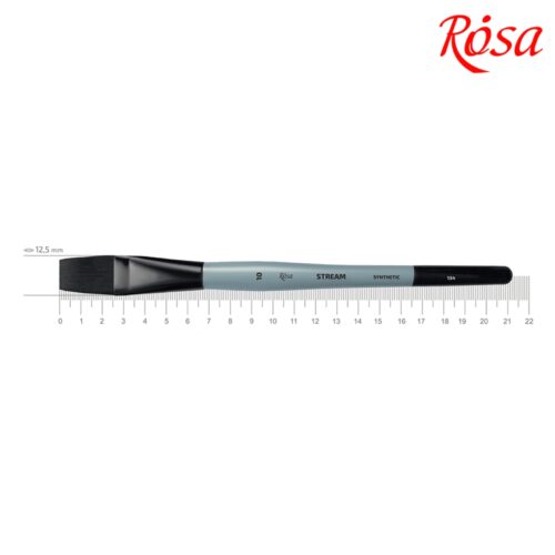 Rosa Gallery Synthetic Flat Stream 134/ No.10 Brush – Precision Flat Brush for Artists